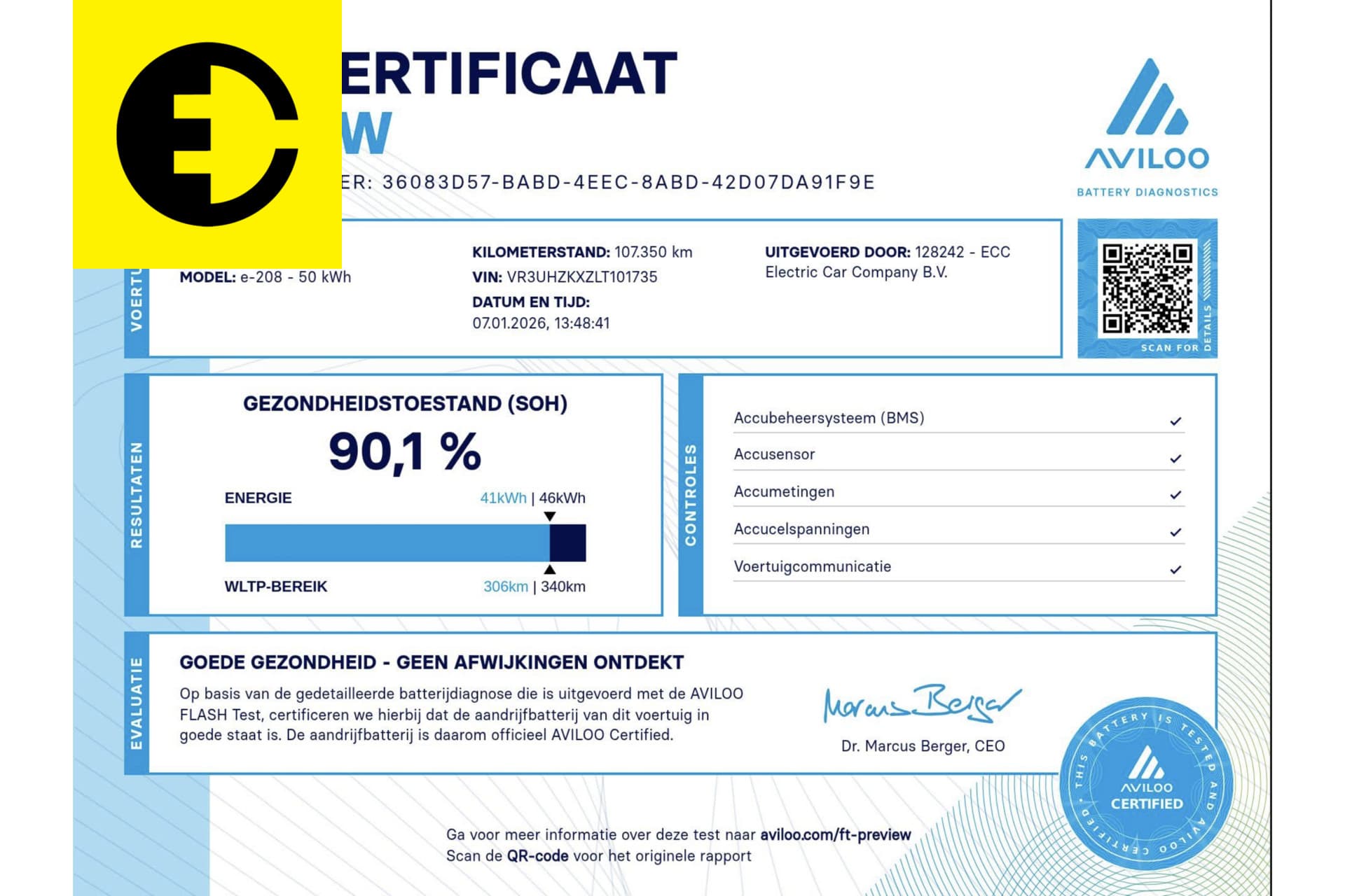 Peugeot e-208 EV GT 350 50 kWh | Stoelverwarming | 90,1% SOH | Camera – foto 2