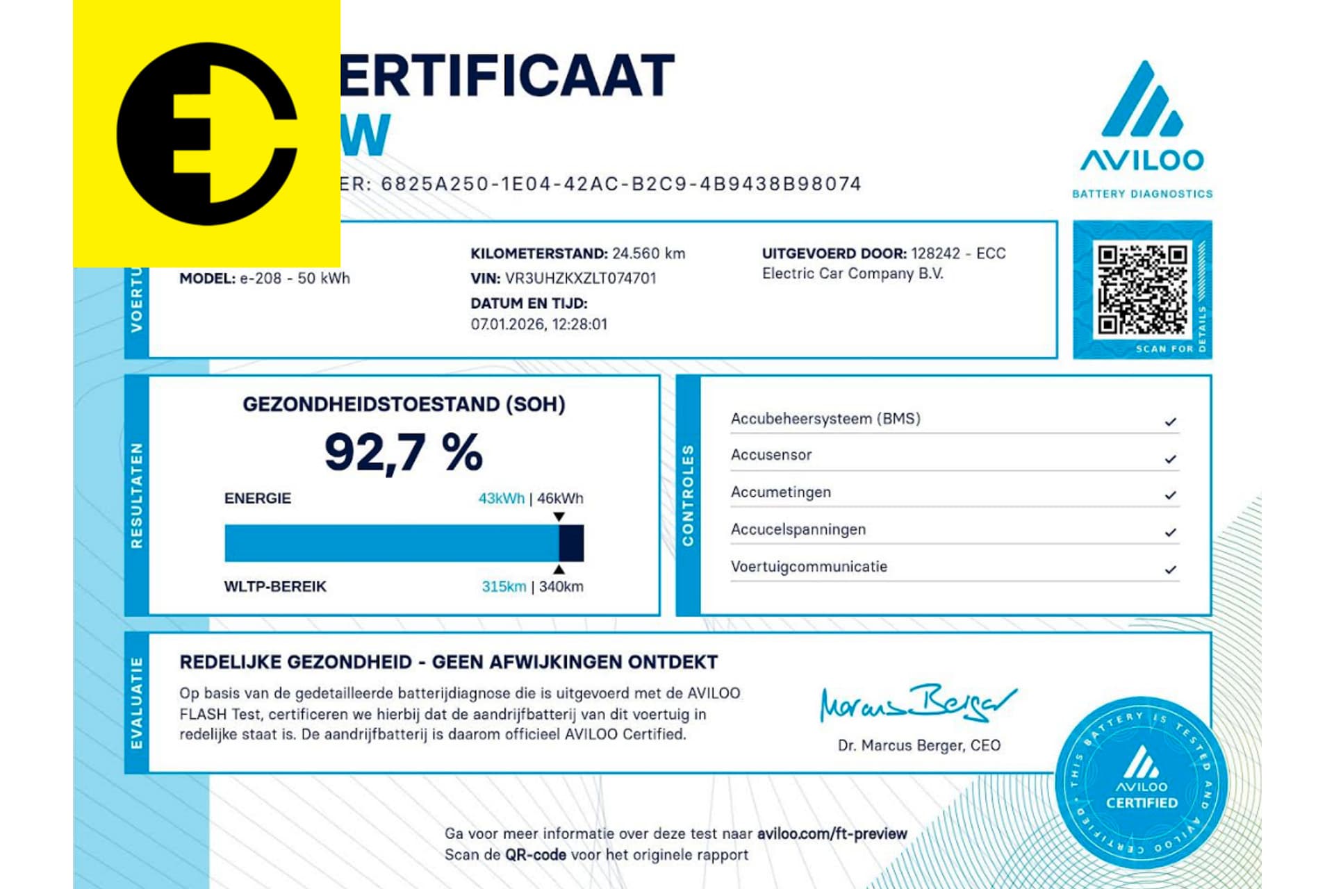 Peugeot e-208 EV Active 50 kWh | 92,7% SOH | Parkeersensoren | Cruise – foto 3