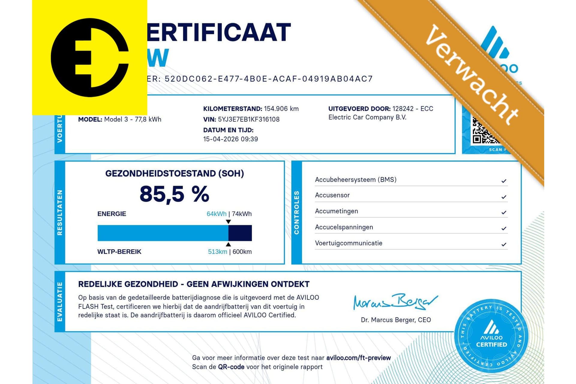 Tesla Model 3 Long Range AWD 75 kWh | SOH 85,5% | Stoelverwarming | Autopilot | Incl.BTW – foto 3