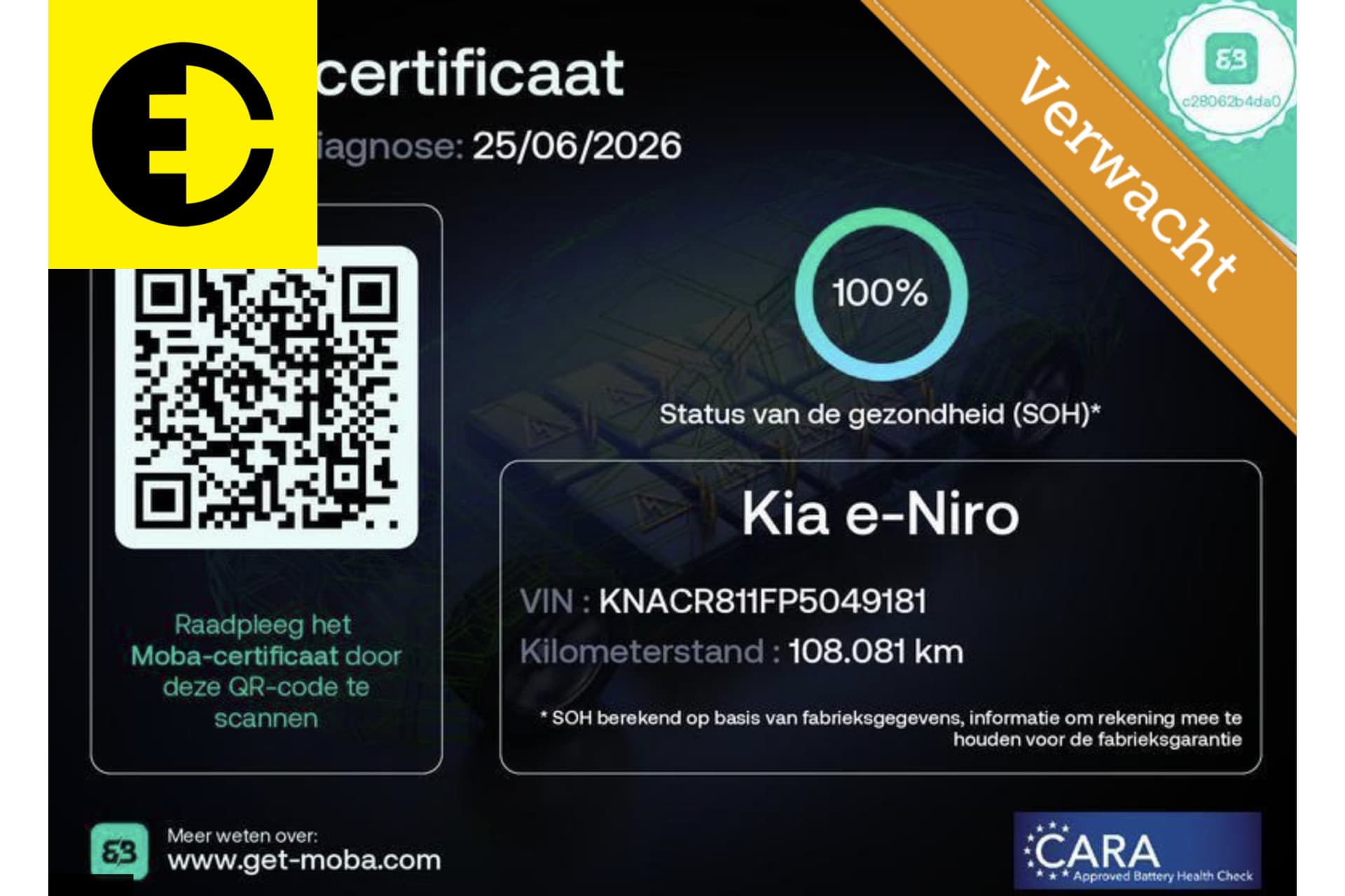 Kia Niro EV DynamicLine 64.8 kWh | SOH 100% | Cruise | Achteruitrijcamera | Incl.BTW – foto 2