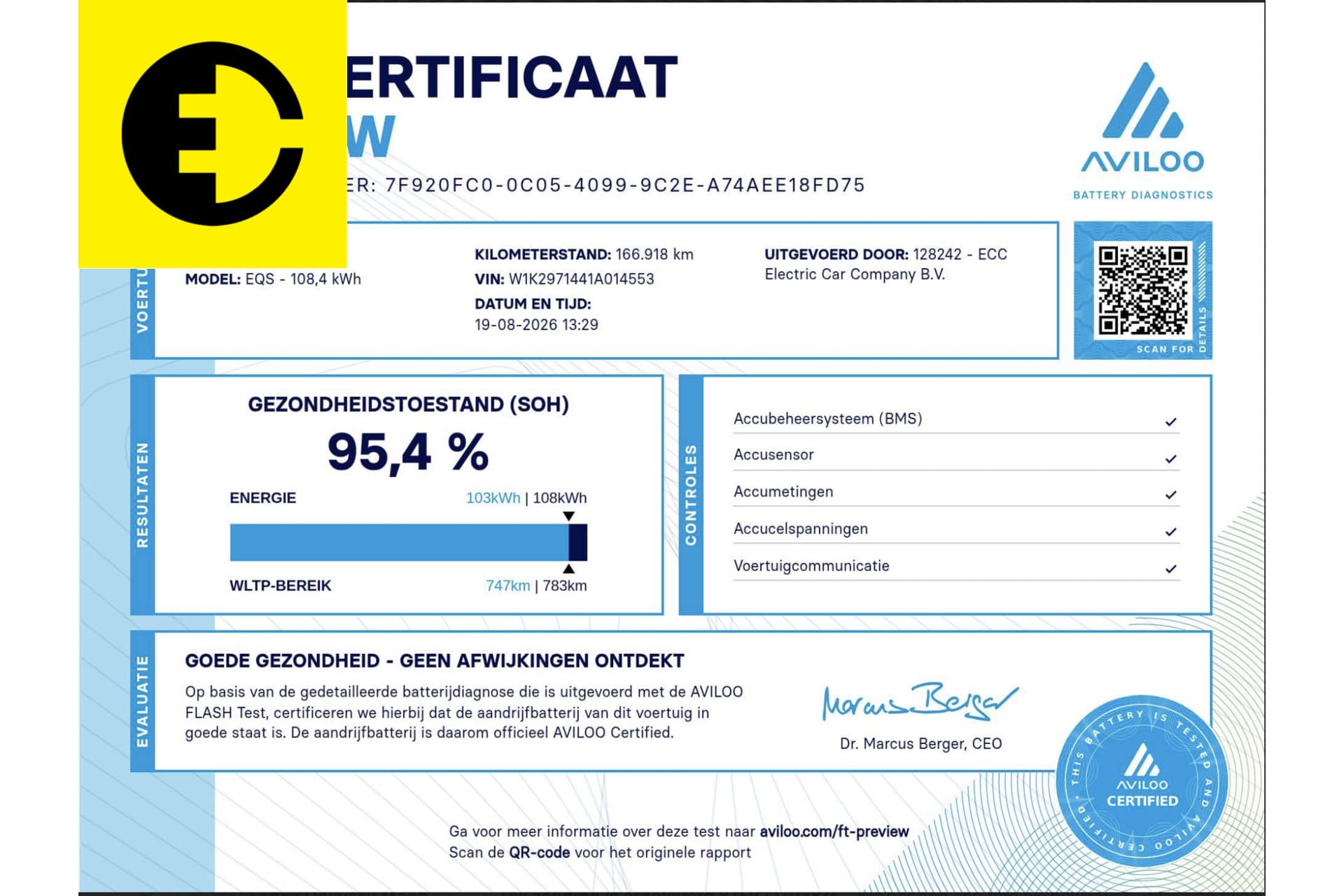 Mercedes-Benz EQS 580 4MATIC AMG Line 108 kWh |SOH 95.4% | Stoelverkoeling | Panorama dak | Incl.BTW – foto 2