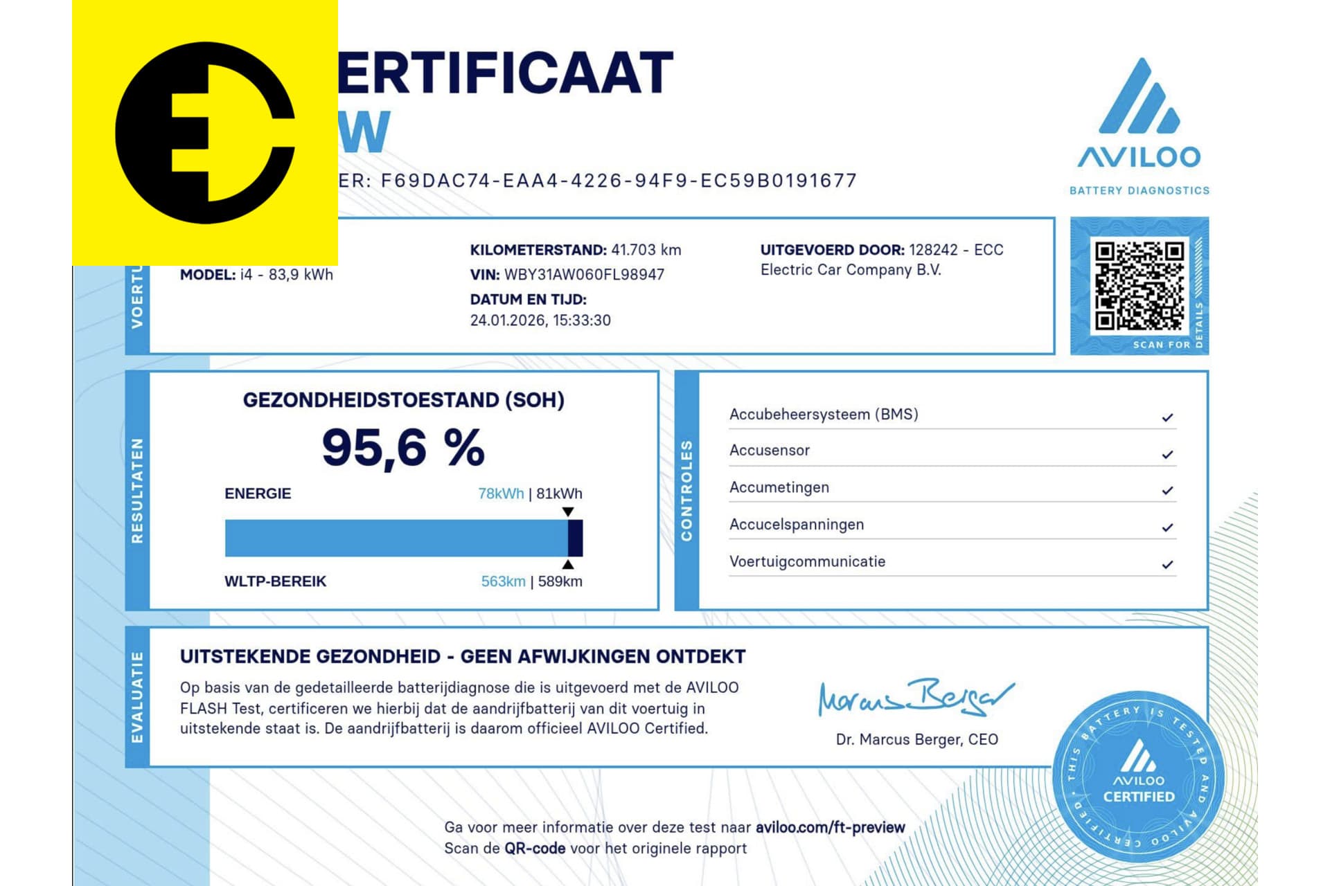 BMW i4 M50 High Executive 84 kWh | 95,6% SoH | Stuurverwarming | Dodehoek sensor | Adaptief cruise control – foto 2